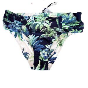 Tommy Bahama Art Of Palms Reversible Bikini Bottom XXS/ITP Floral Navy & White